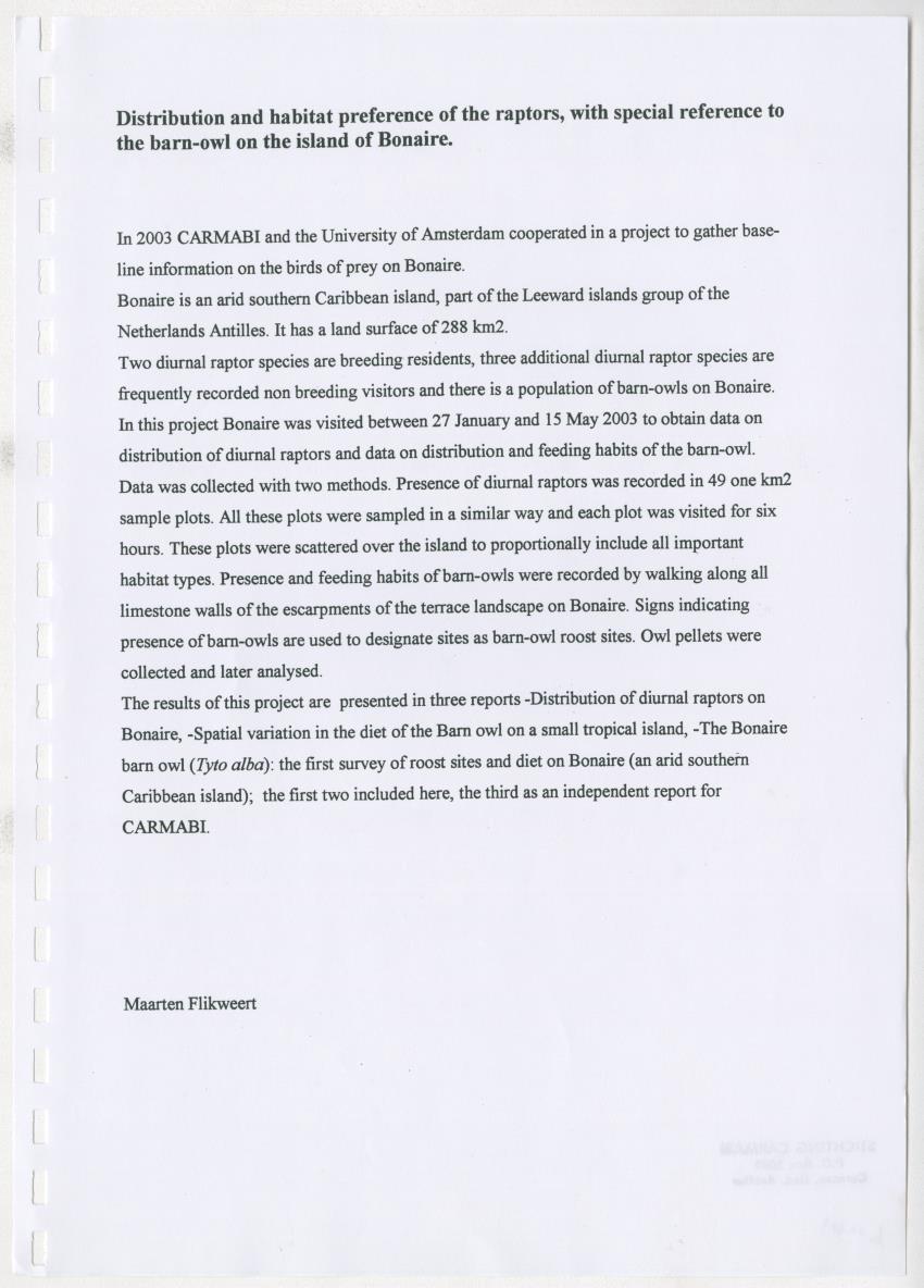 Z Spatial variation in the diet of the barn owl (Tyto alba) on a small tropical island - New Page