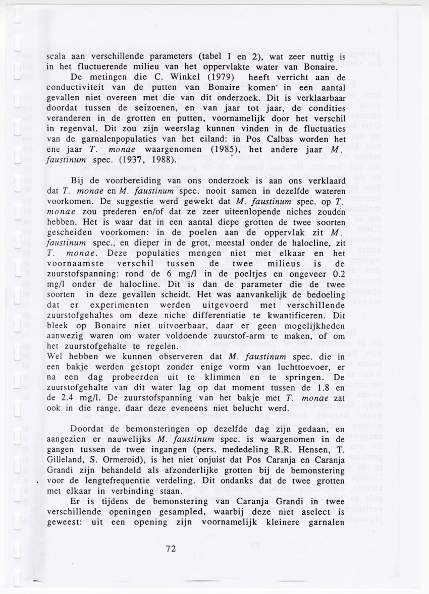 De zoetwatergarnalen van Bonaire - een survey en de mogelijkheden tot kweek - New Page