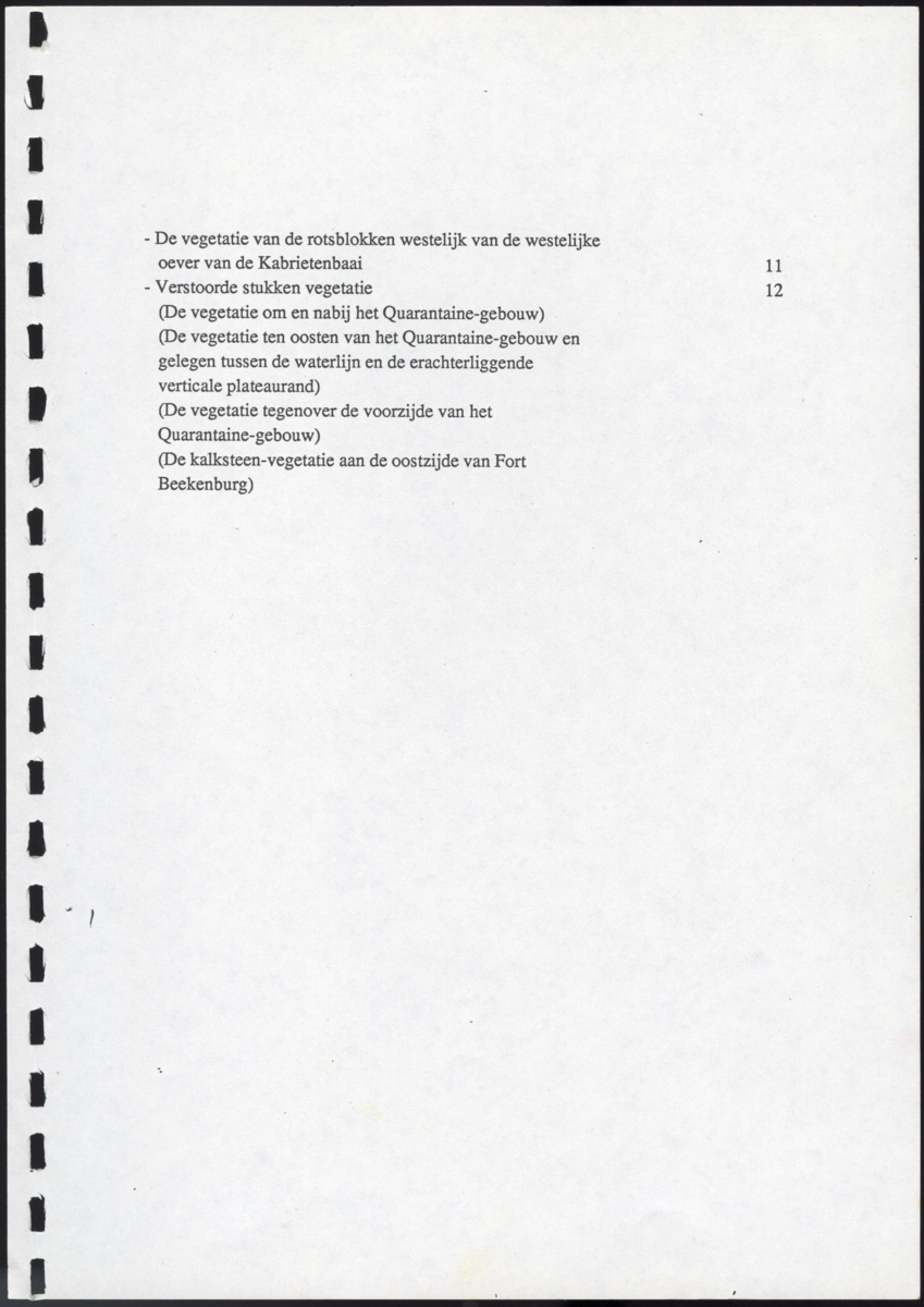 Inventarisatie-rapport van het schiereiland Caracasbaai - New Page