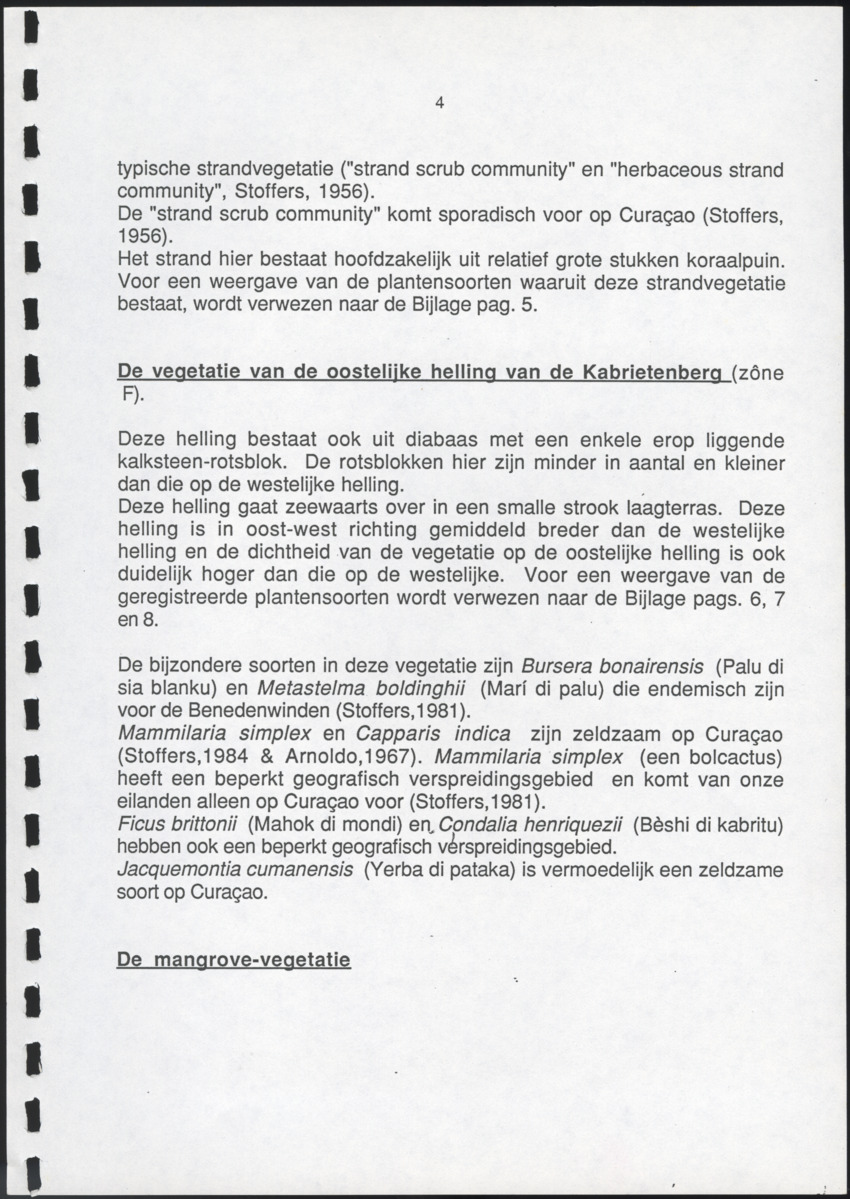 Inventarisatie-rapport van het schiereiland Caracasbaai - New Page