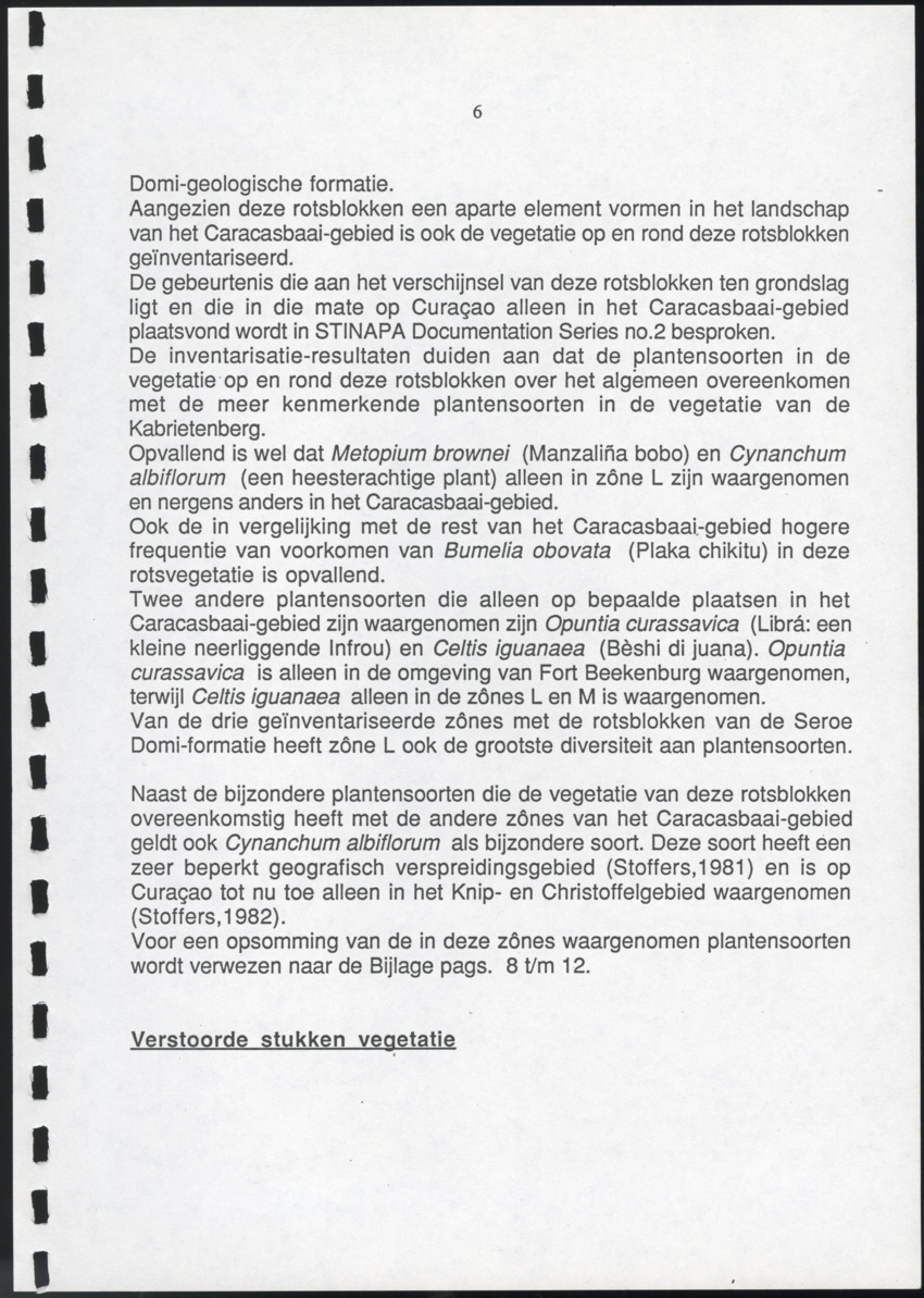 Inventarisatie-rapport van het schiereiland Caracasbaai - New Page