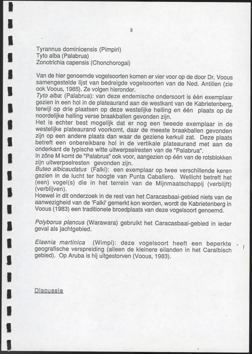 Inventarisatie-rapport van het schiereiland Caracasbaai - New Page