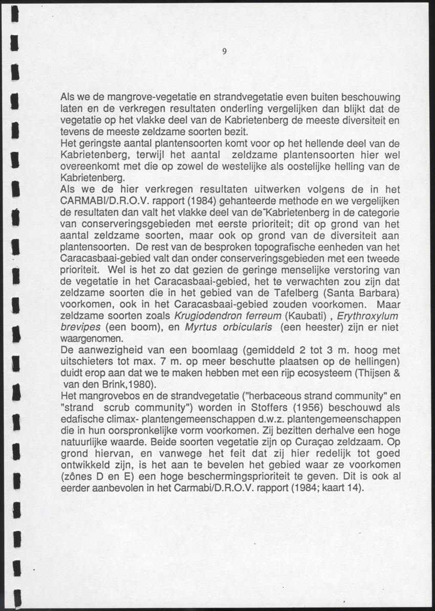 Inventarisatie-rapport van het schiereiland Caracasbaai - New Page