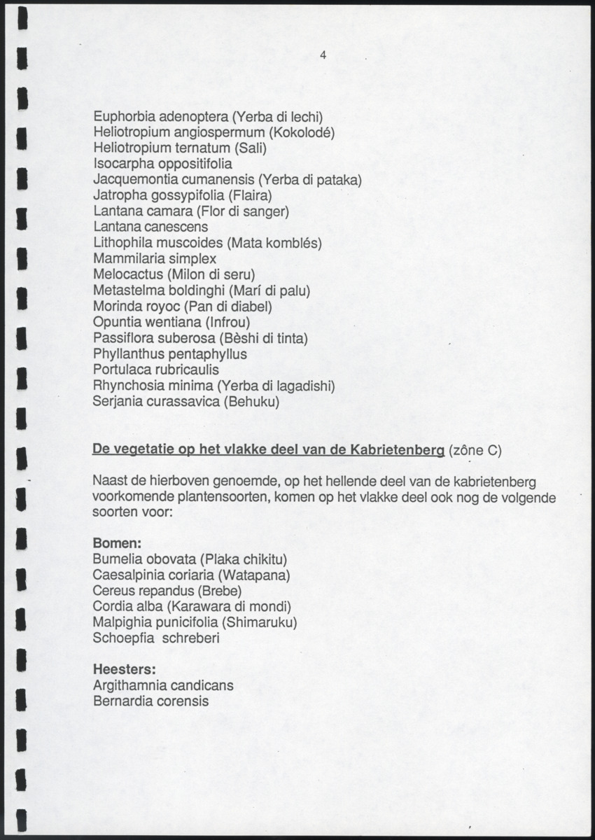 Inventarisatie-rapport van het schiereiland Caracasbaai - New Page