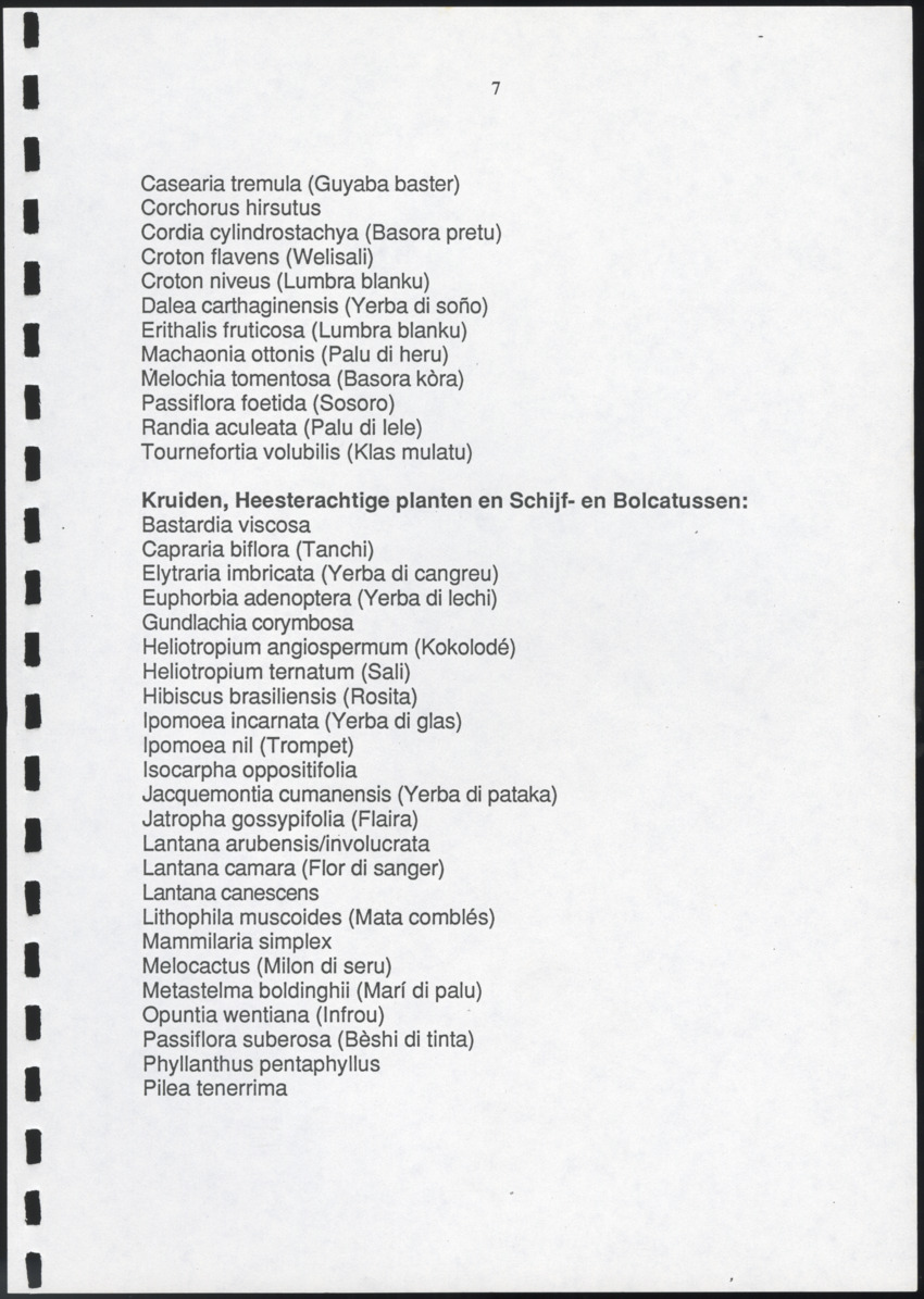 Inventarisatie-rapport van het schiereiland Caracasbaai - New Page