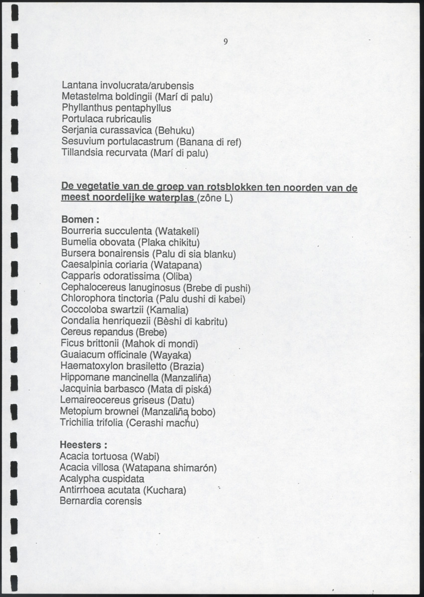 Inventarisatie-rapport van het schiereiland Caracasbaai - New Page