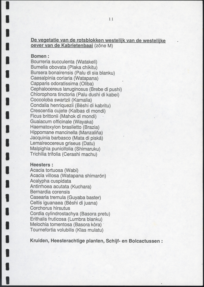 Inventarisatie-rapport van het schiereiland Caracasbaai - New Page