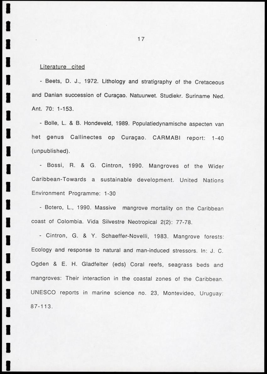 Z Brief biological inventory of the north-west sector of Santa Barbara Estate and the bordering marine areas - New Page