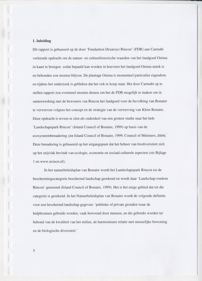 z Natuur- en cultuurhistorische waarden van plantage Onima, Bonaire - New Page