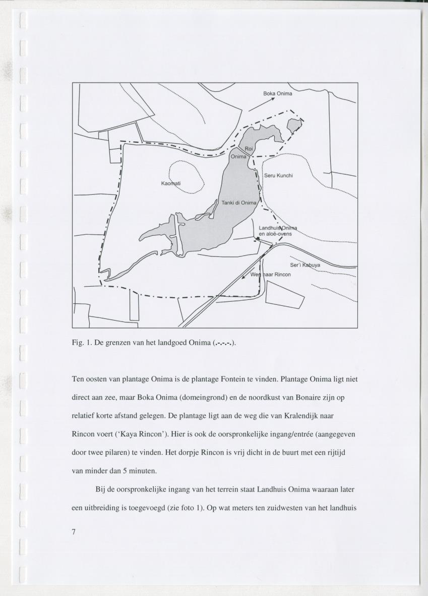 z Natuur- en cultuurhistorische waarden van plantage Onima, Bonaire - New Page