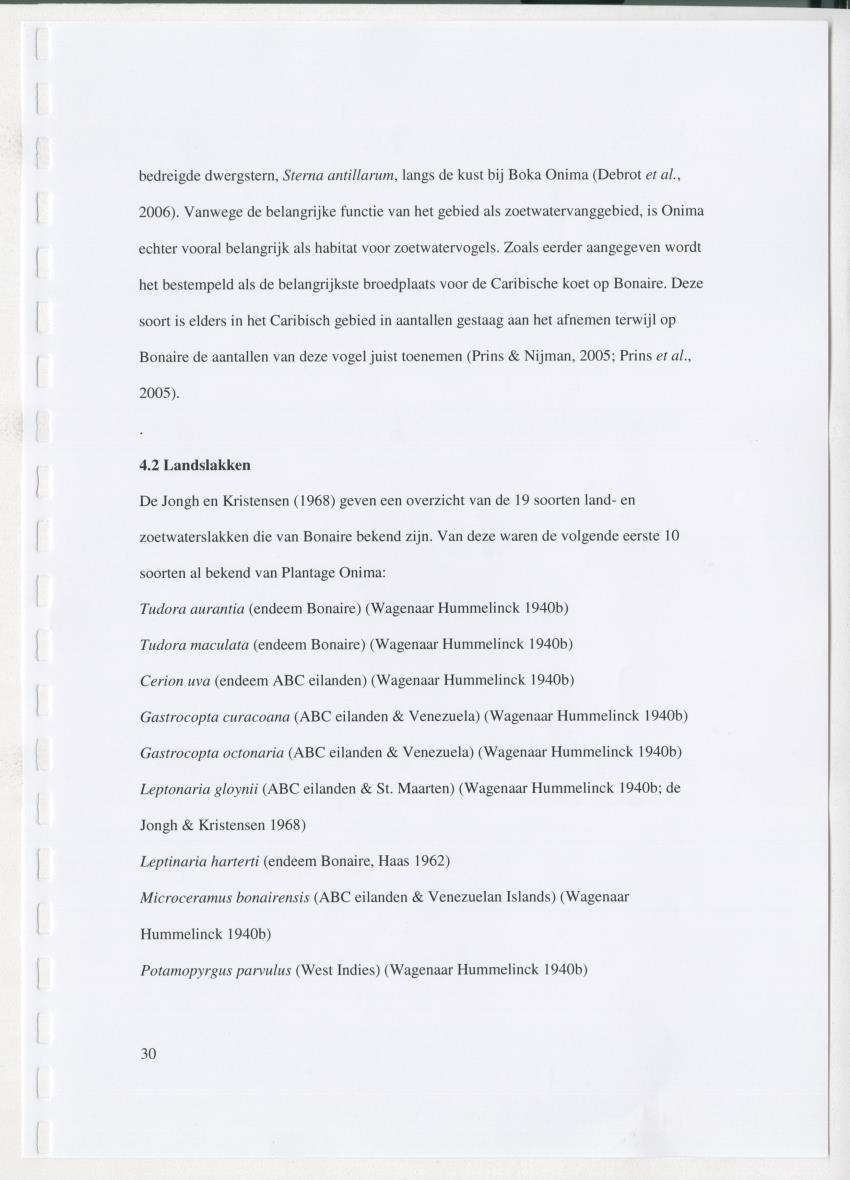 z Natuur- en cultuurhistorische waarden van plantage Onima, Bonaire - New Page