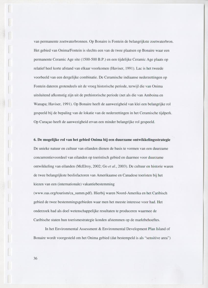 z Natuur- en cultuurhistorische waarden van plantage Onima, Bonaire - New Page