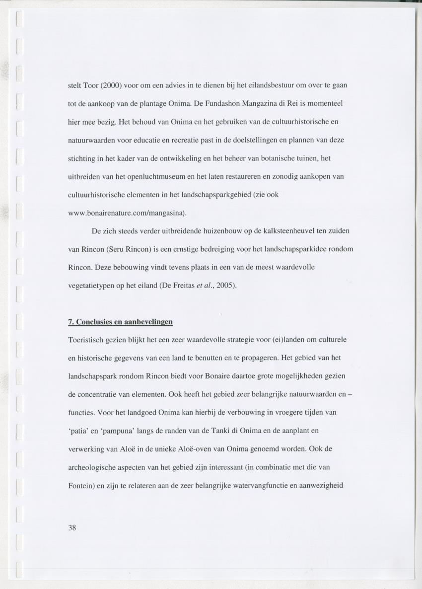 z Natuur- en cultuurhistorische waarden van plantage Onima, Bonaire - New Page