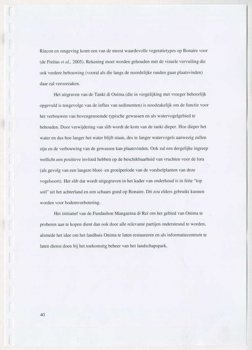 z Natuur- en cultuurhistorische waarden van plantage Onima, Bonaire - New Page