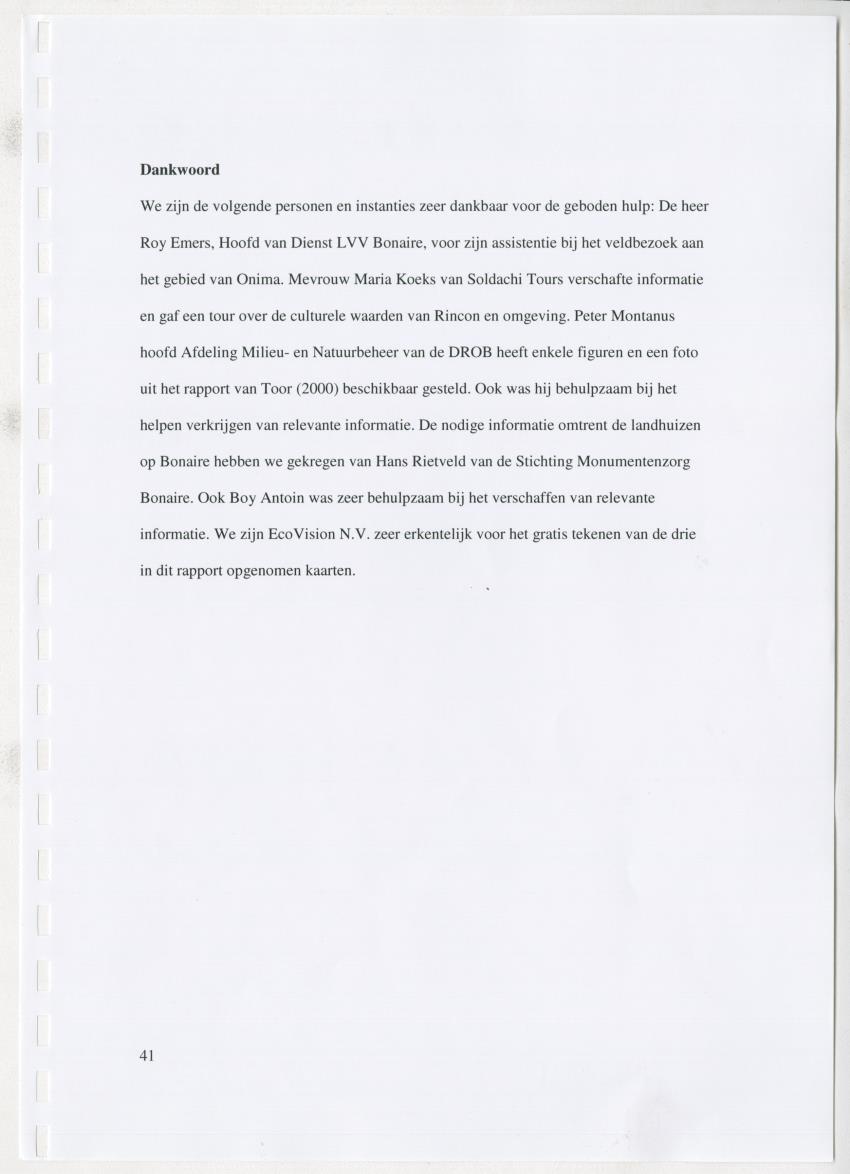 z Natuur- en cultuurhistorische waarden van plantage Onima, Bonaire - New Page