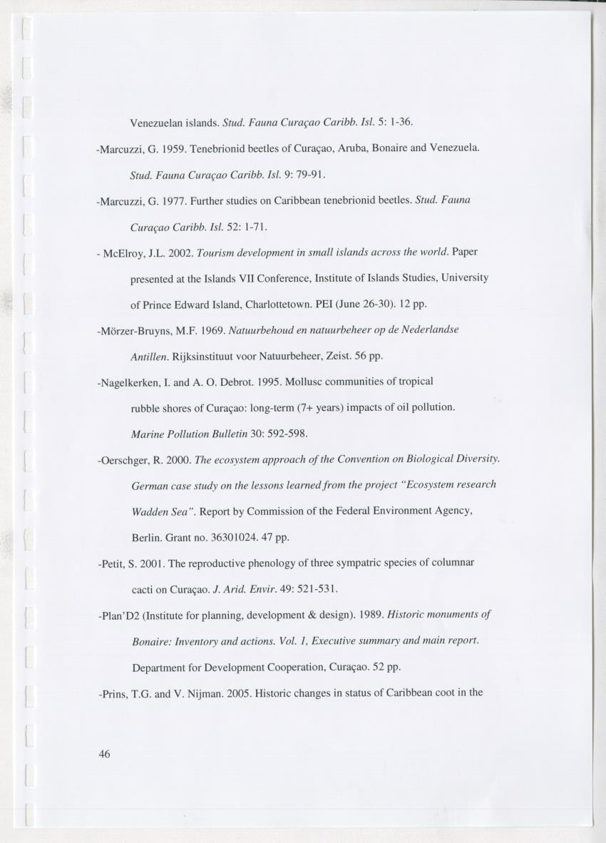 z Natuur- en cultuurhistorische waarden van plantage Onima, Bonaire - New Page