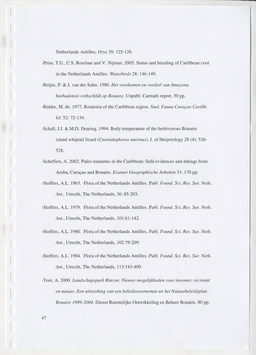 z Natuur- en cultuurhistorische waarden van plantage Onima, Bonaire - New Page