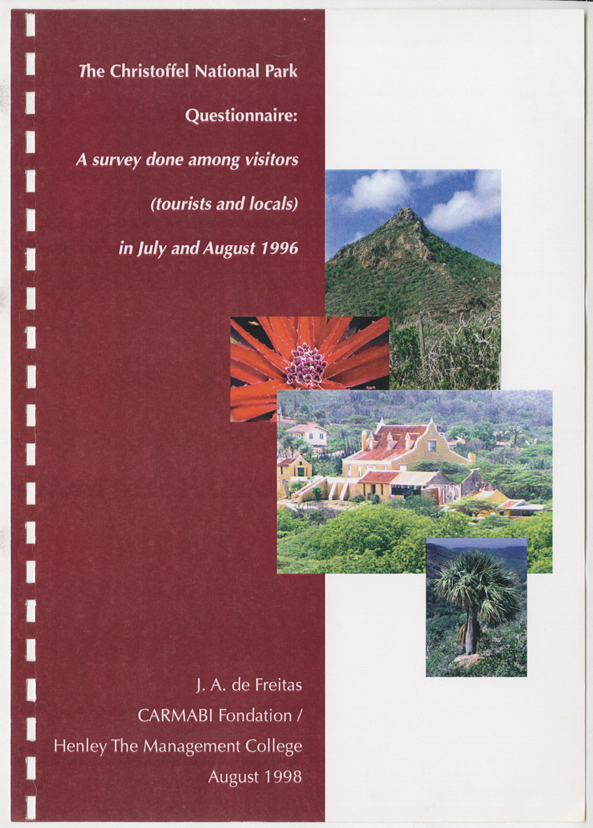 The Christoffel National Park Questionnaire: A survey done among visitors (tourists and locals) in July and August 1996 - New Page