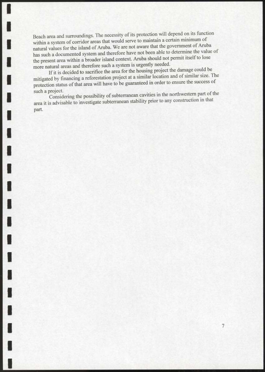 An inventory of the natural values of an area at Eagle Beach - New Page