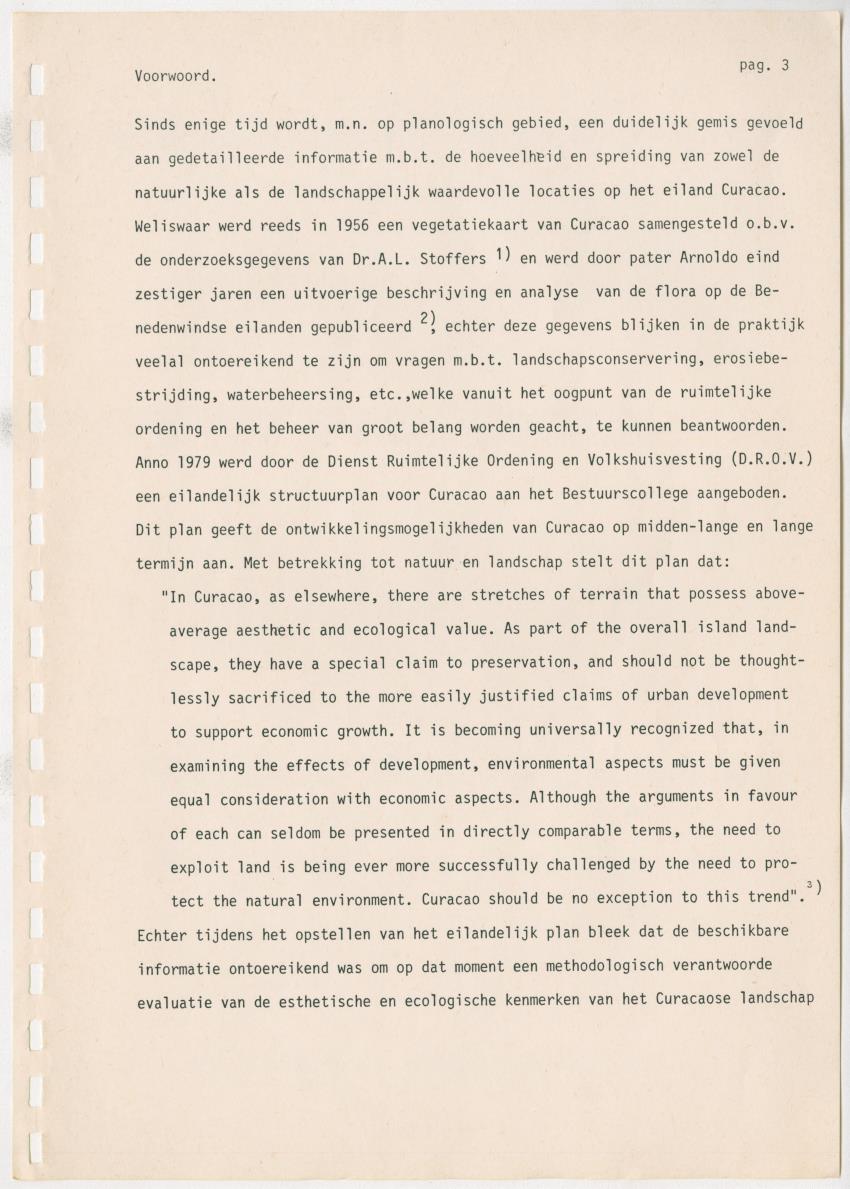 Z Kwalitatieve natuur en landschapsevaluatie van het eiland Curacao ten behoeve van planningsdoeleinden op basis van twee "case-studies" - New Page
