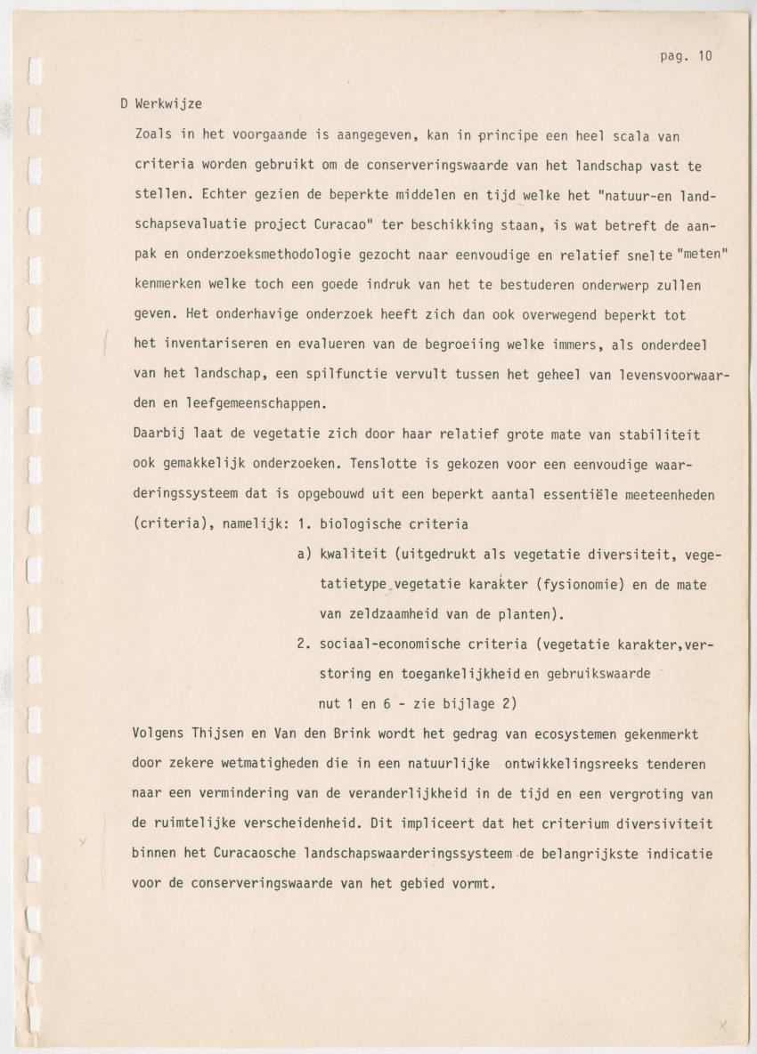 Z Kwalitatieve natuur en landschapsevaluatie van het eiland Curacao ten behoeve van planningsdoeleinden op basis van twee "case-studies" - New Page