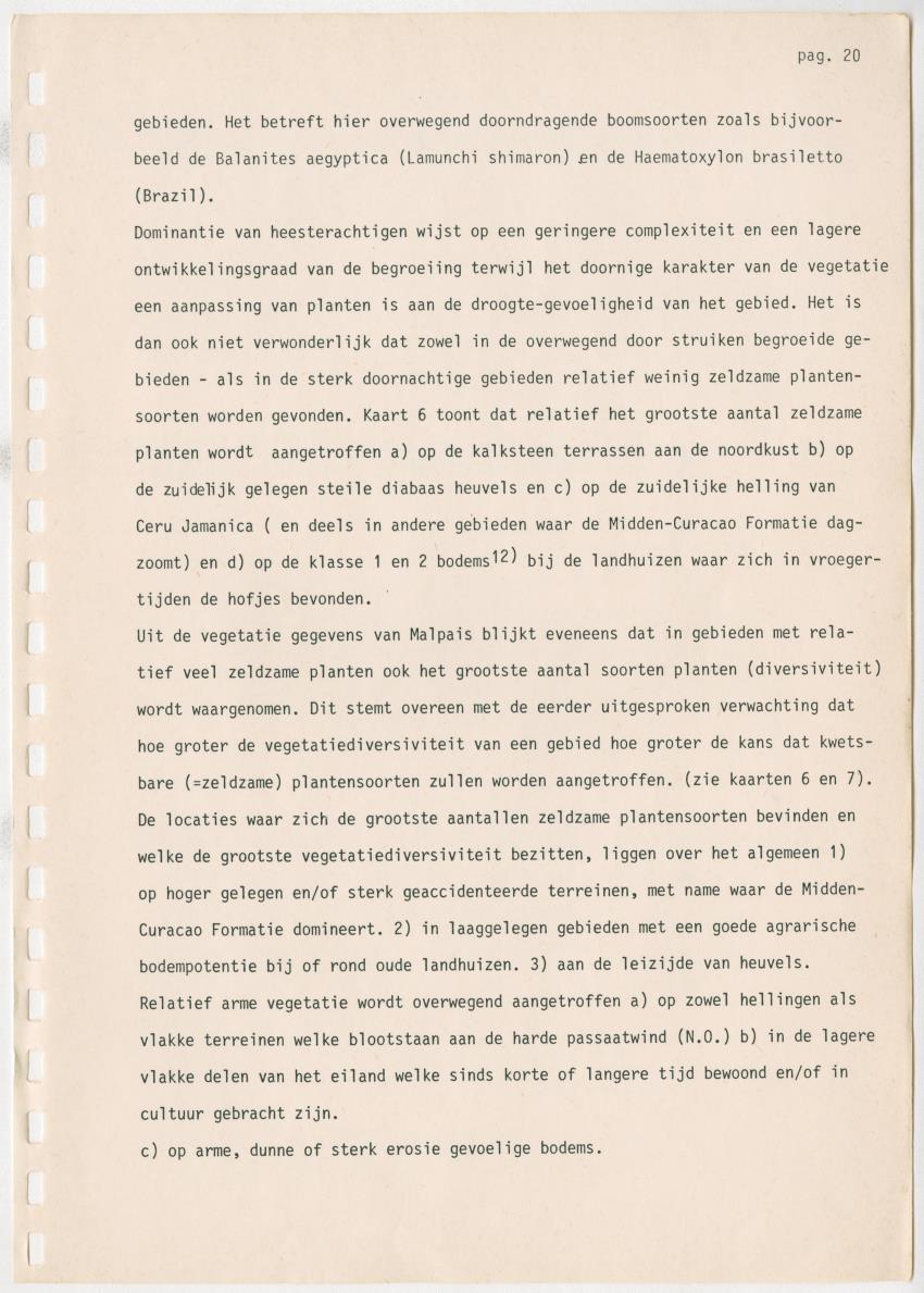 Z Kwalitatieve natuur en landschapsevaluatie van het eiland Curacao ten behoeve van planningsdoeleinden op basis van twee "case-studies" - New Page