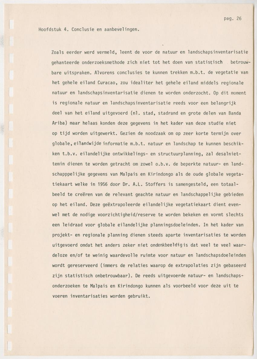 Z Kwalitatieve natuur en landschapsevaluatie van het eiland Curacao ten behoeve van planningsdoeleinden op basis van twee "case-studies" - New Page