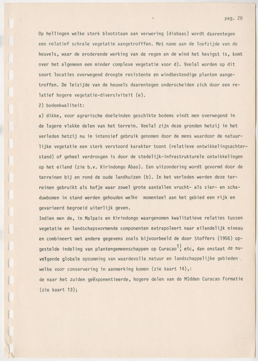 Z Kwalitatieve natuur en landschapsevaluatie van het eiland Curacao ten behoeve van planningsdoeleinden op basis van twee "case-studies" - New Page