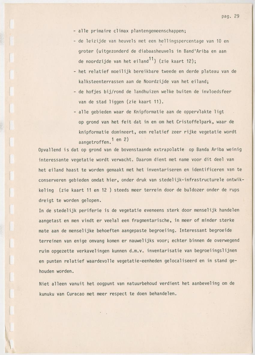 Z Kwalitatieve natuur en landschapsevaluatie van het eiland Curacao ten behoeve van planningsdoeleinden op basis van twee "case-studies" - New Page