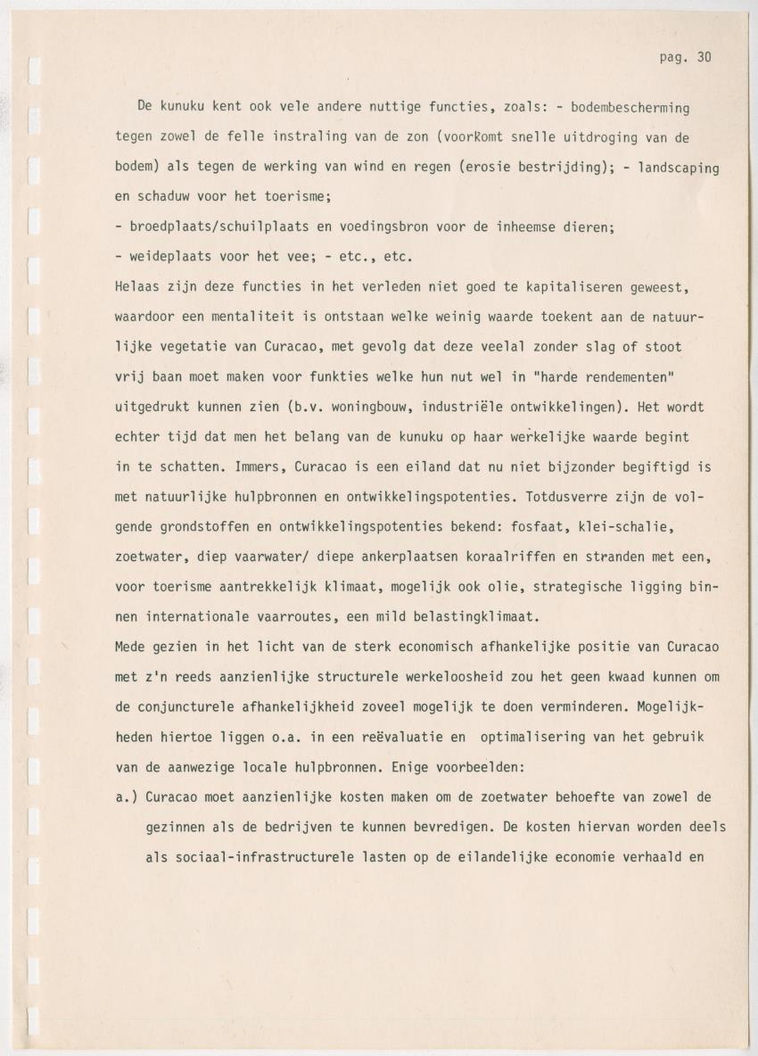 Z Kwalitatieve natuur en landschapsevaluatie van het eiland Curacao ten behoeve van planningsdoeleinden op basis van twee "case-studies" - New Page