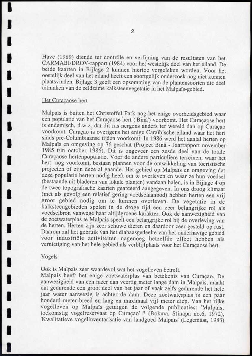 Z Reactie op het eilandelijk ontwikkelingsplan Curacao, in 't bijzonder v.w.b. Malpais - New Page