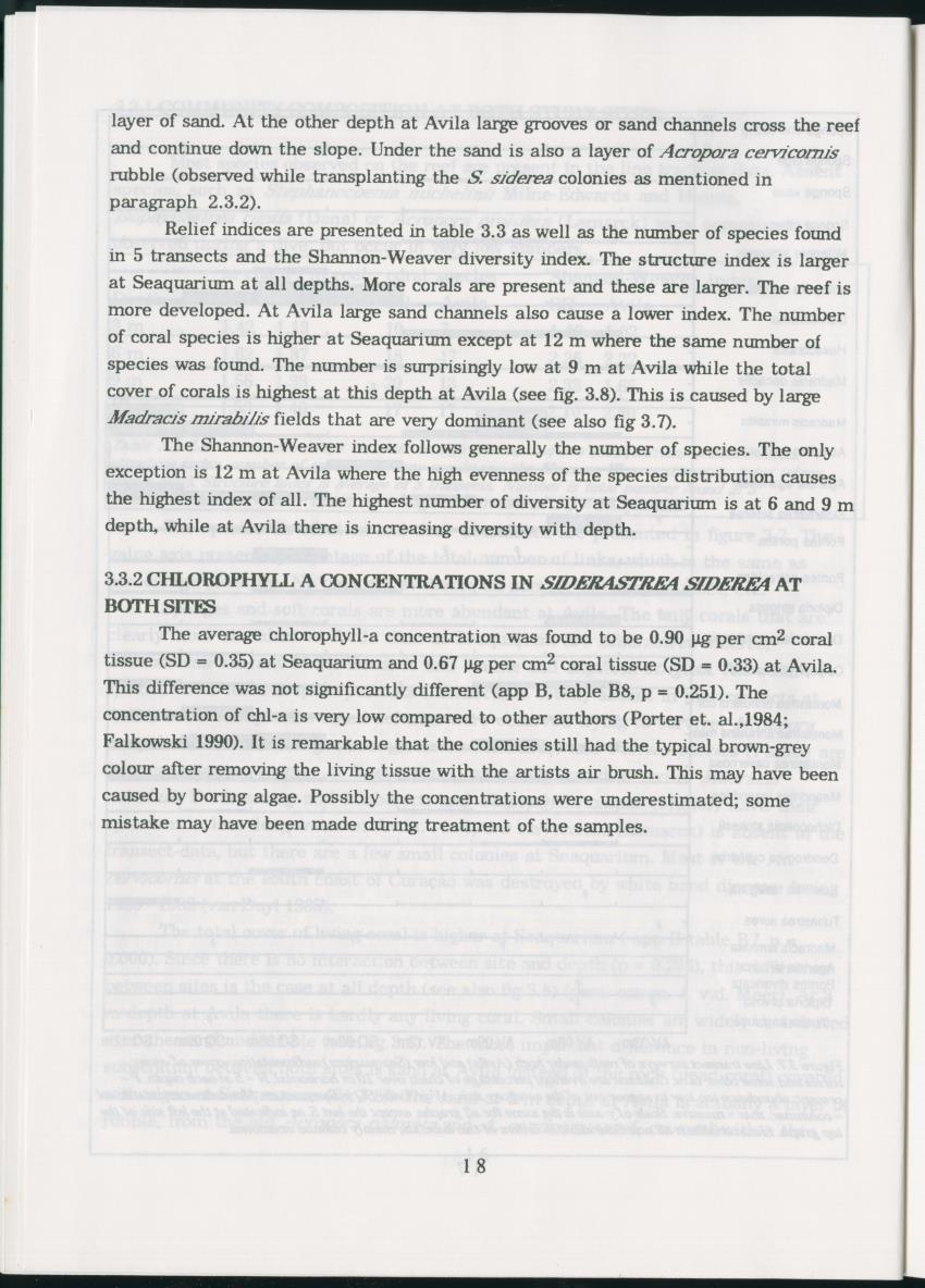Z Regeneration of Siderastrea siderea in relation to sedimentation and of Diploria strigosa and Porites astreoides to colony size, and the influence of sedimentation on the coral community - New Page