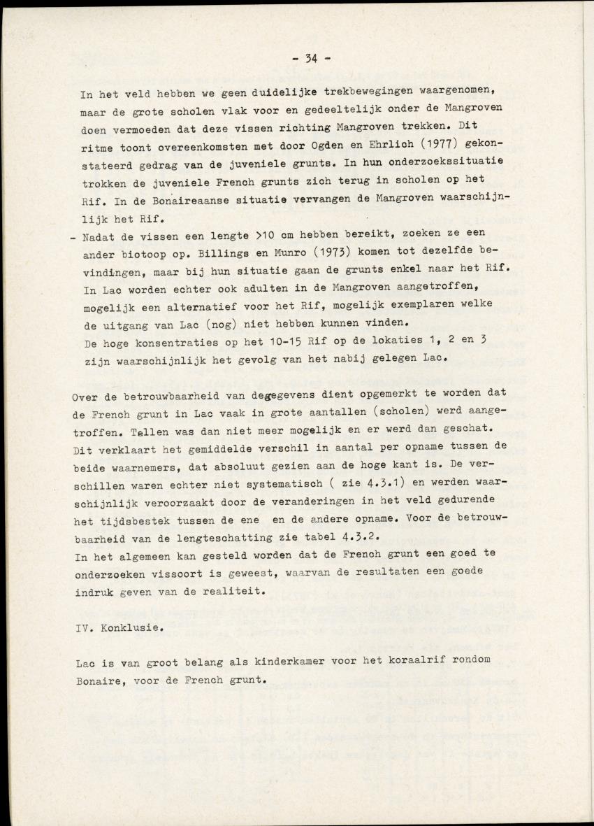 Het belang van de zeegrasvelden en de mangrovebossen in de lagune Lac voor de vissen in Lac en voor de vissen op het rond Bonaire gelegen koraalrif - New Page
