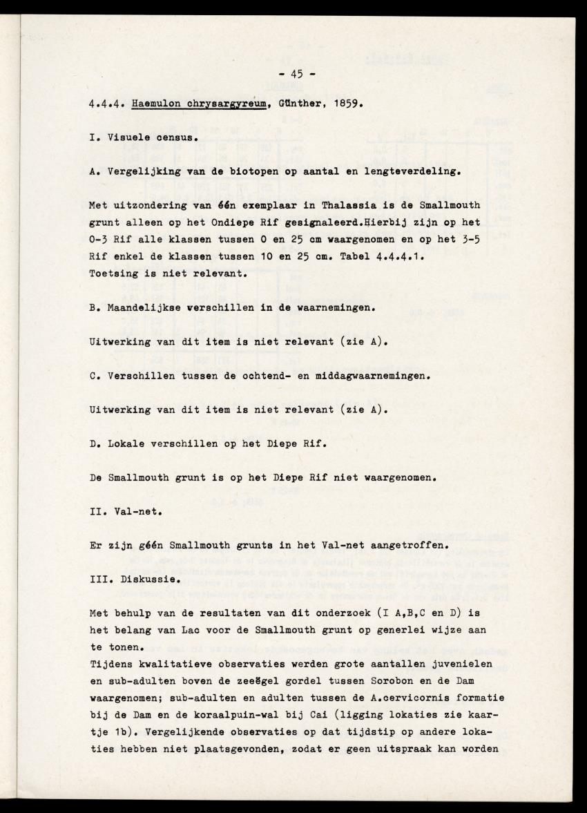 Het belang van de zeegrasvelden en de mangrovebossen in de lagune Lac voor de vissen in Lac en voor de vissen op het rond Bonaire gelegen koraalrif - New Page
