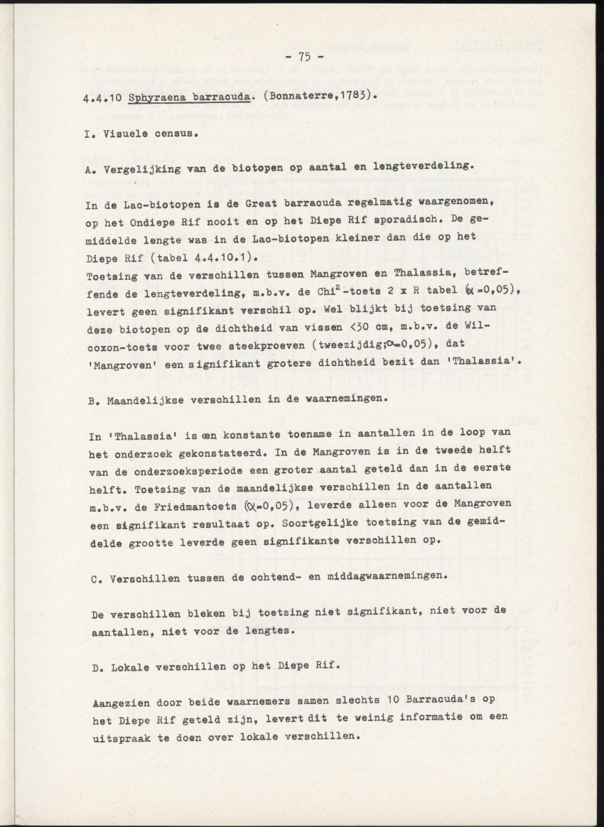 Het belang van de zeegrasvelden en de mangrovebossen in de lagune Lac voor de vissen in Lac en voor de vissen op het rond Bonaire gelegen koraalrif - New Page
