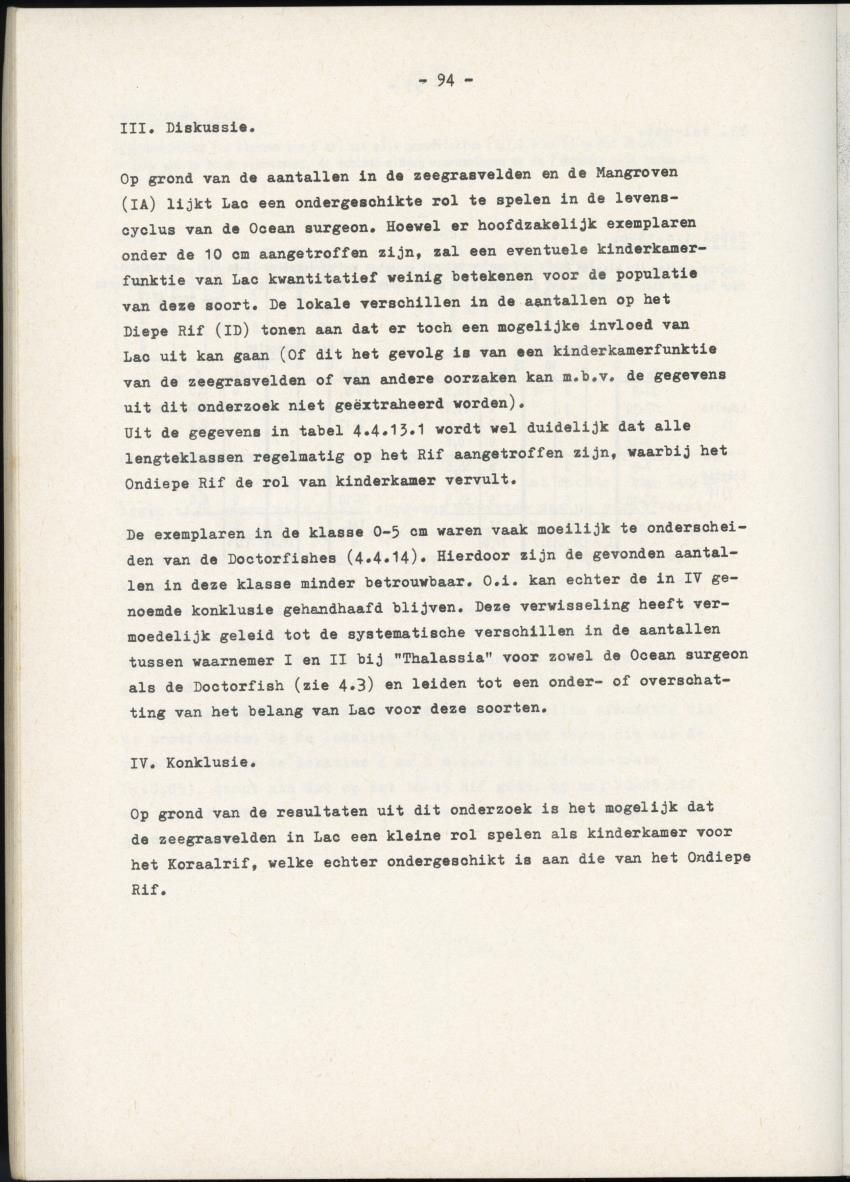 Het belang van de zeegrasvelden en de mangrovebossen in de lagune Lac voor de vissen in Lac en voor de vissen op het rond Bonaire gelegen koraalrif - New Page