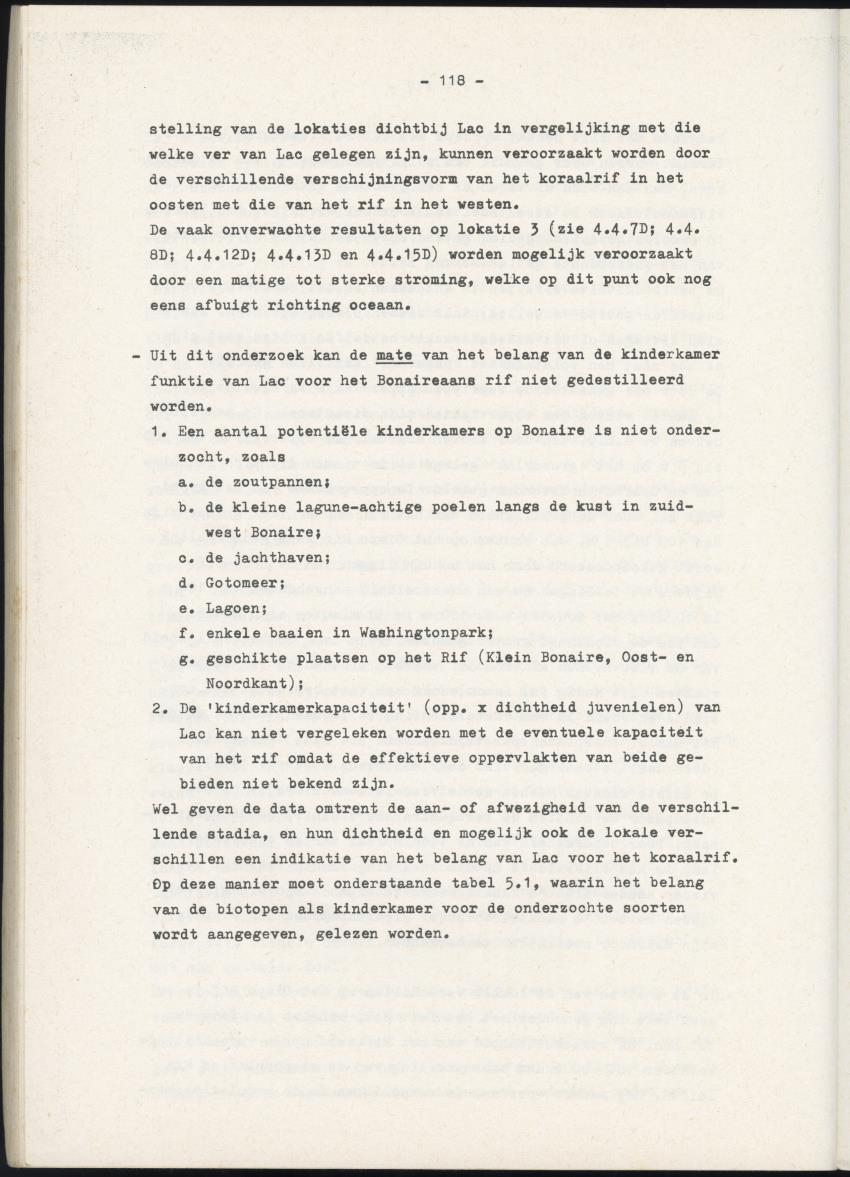 Het belang van de zeegrasvelden en de mangrovebossen in de lagune Lac voor de vissen in Lac en voor de vissen op het rond Bonaire gelegen koraalrif - New Page