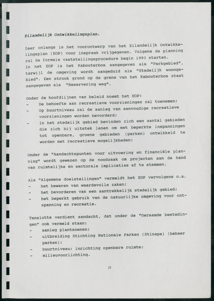 Z Kabouterbos: een voorbeeld op het gebied van milieu-educatie en recreatie op Curacao - New Page