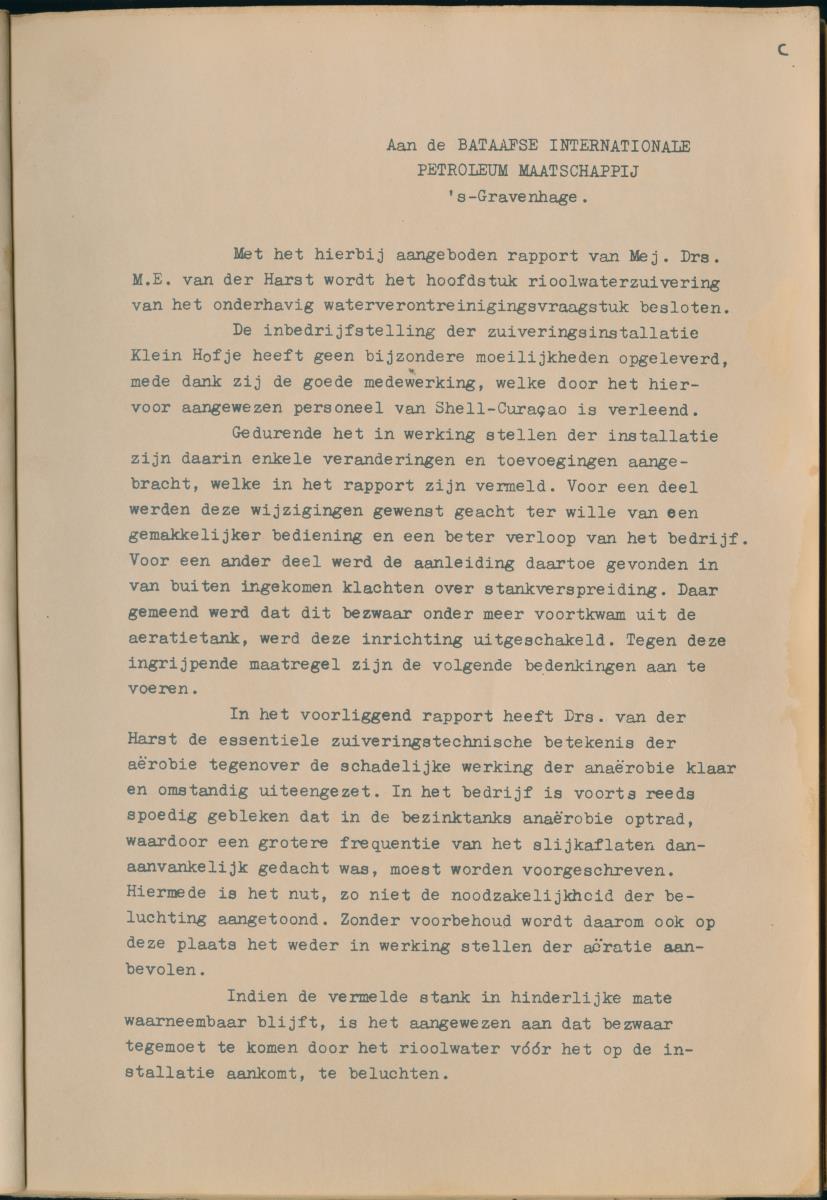 Z Rapport inzake de inbedrijfstelling van de Rioolwaterzuiveringsinstallatie Klein Hofje te Curacao - New Page