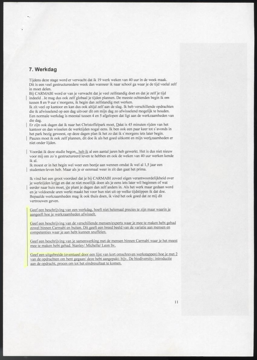 Z Technisch en Proces verslag orientatiestage Stichting CARMABI - New Page