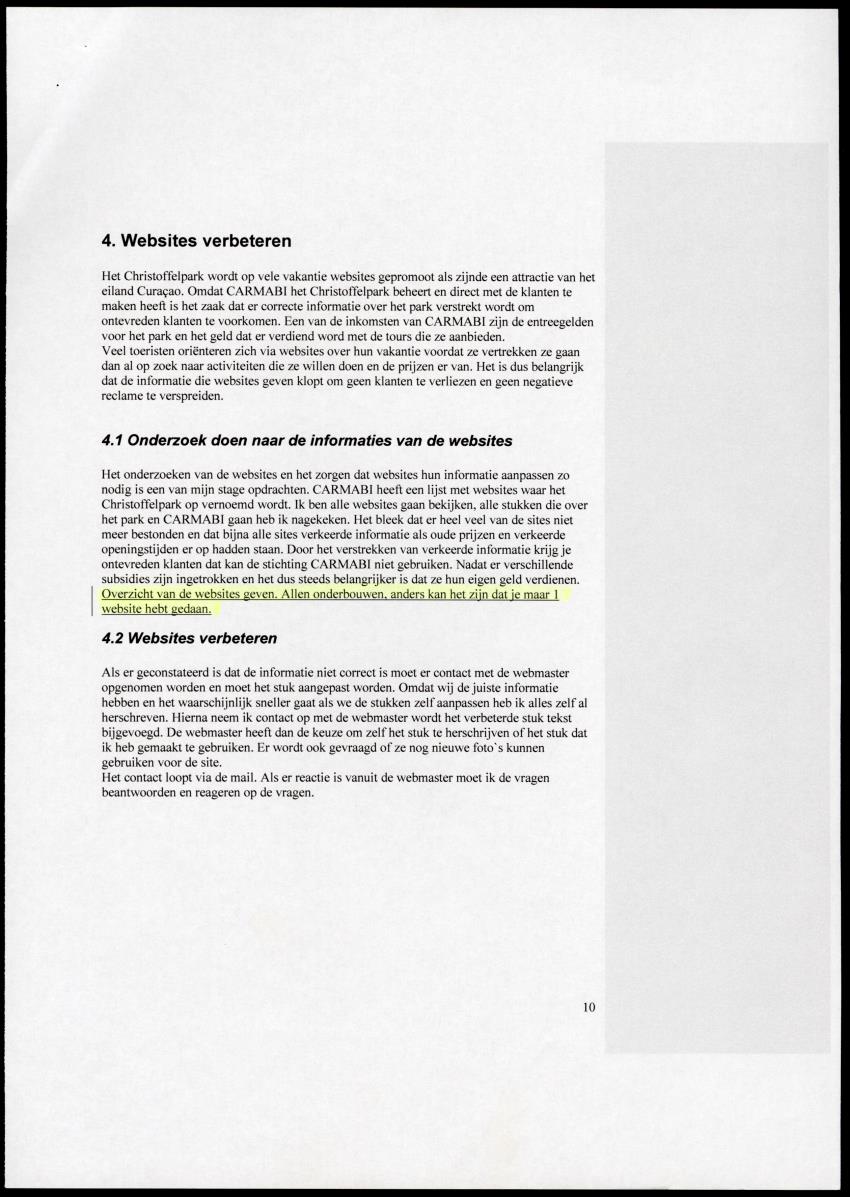 Z Technisch en Proces verslag orientatiestage Stichting CARMABI - New Page