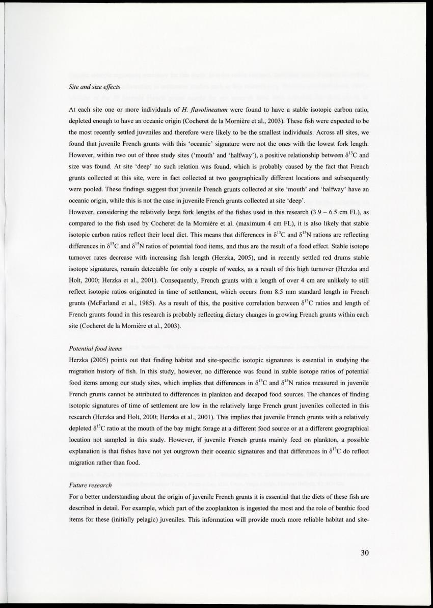 Z Movements of nursery reef fish in the Spanish Water Bay, Curacao - New Page