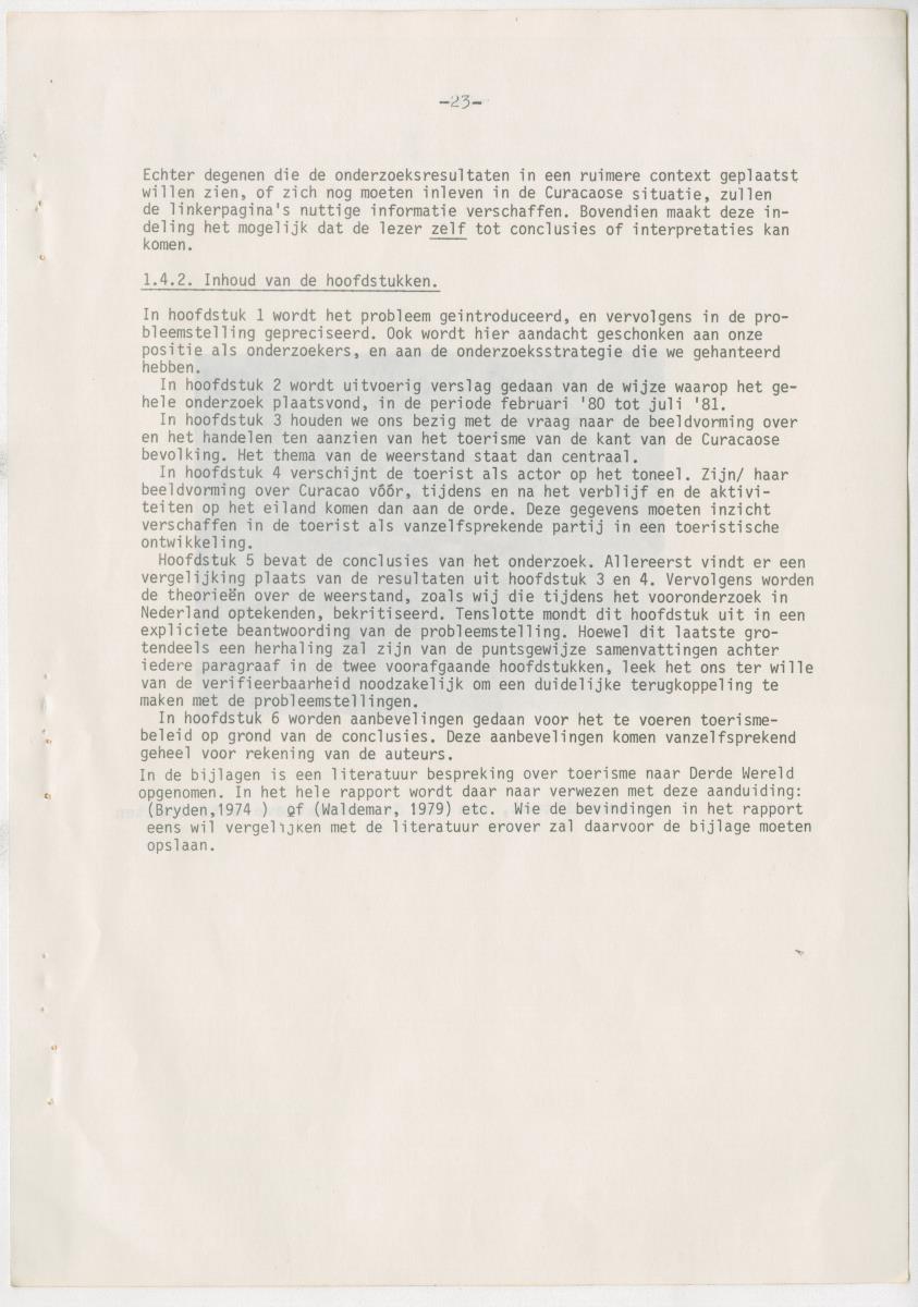 Z zon, zee, zand,........... en weerstand? - een studie naar de sociale implicaties van de toeristische-ontwikkelingen op Curacao - New Page