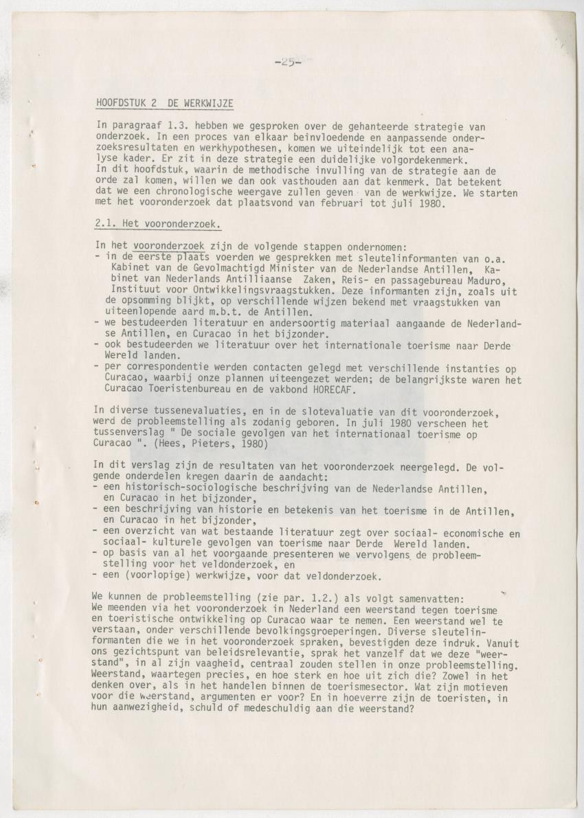 Z zon, zee, zand,........... en weerstand? - een studie naar de sociale implicaties van de toeristische-ontwikkelingen op Curacao - New Page
