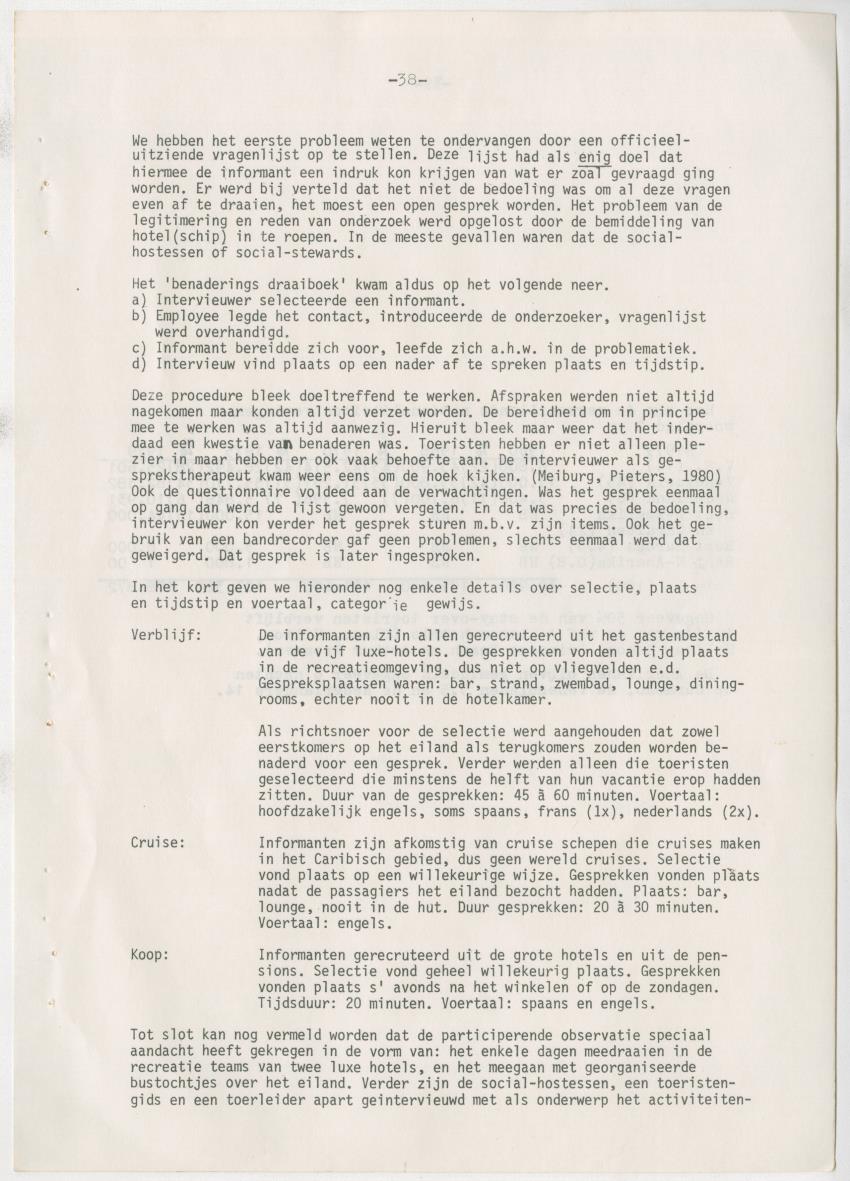 Z zon, zee, zand,........... en weerstand? - een studie naar de sociale implicaties van de toeristische-ontwikkelingen op Curacao - New Page