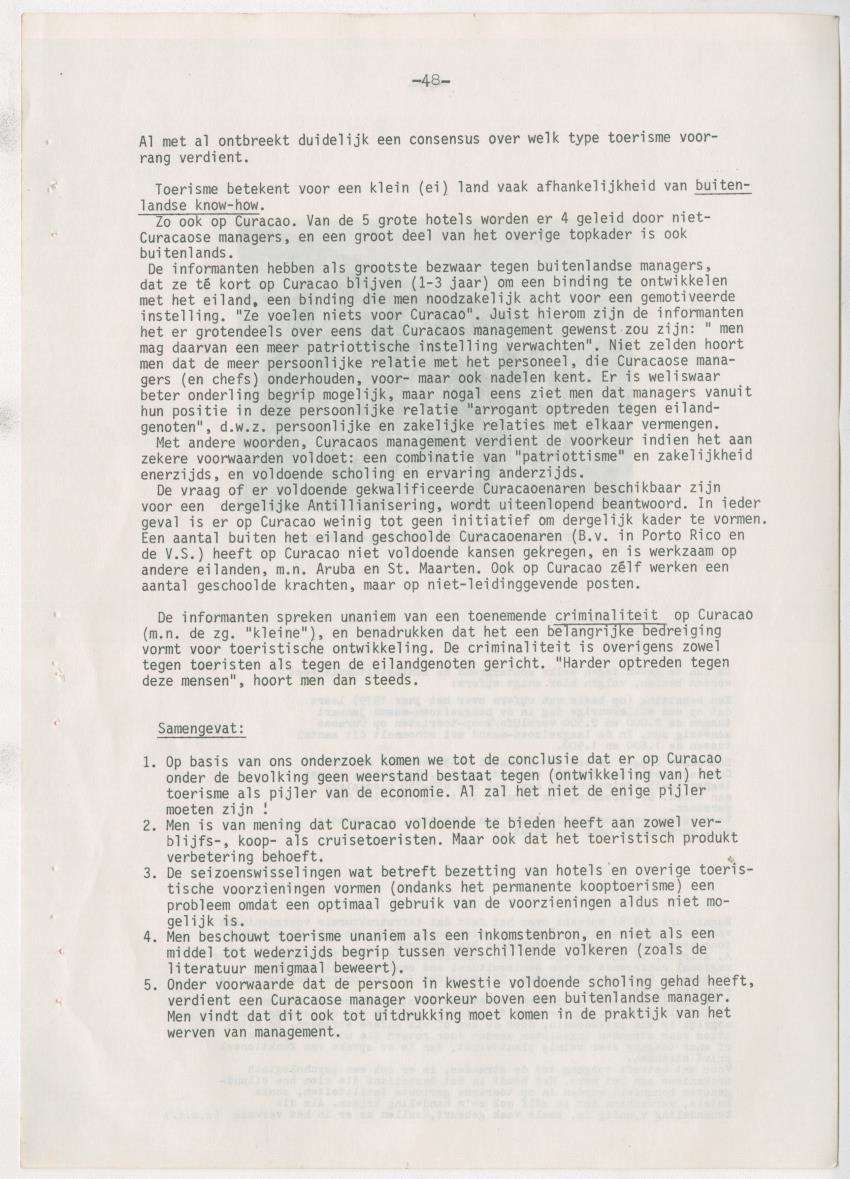 Z zon, zee, zand,........... en weerstand? - een studie naar de sociale implicaties van de toeristische-ontwikkelingen op Curacao - New Page
