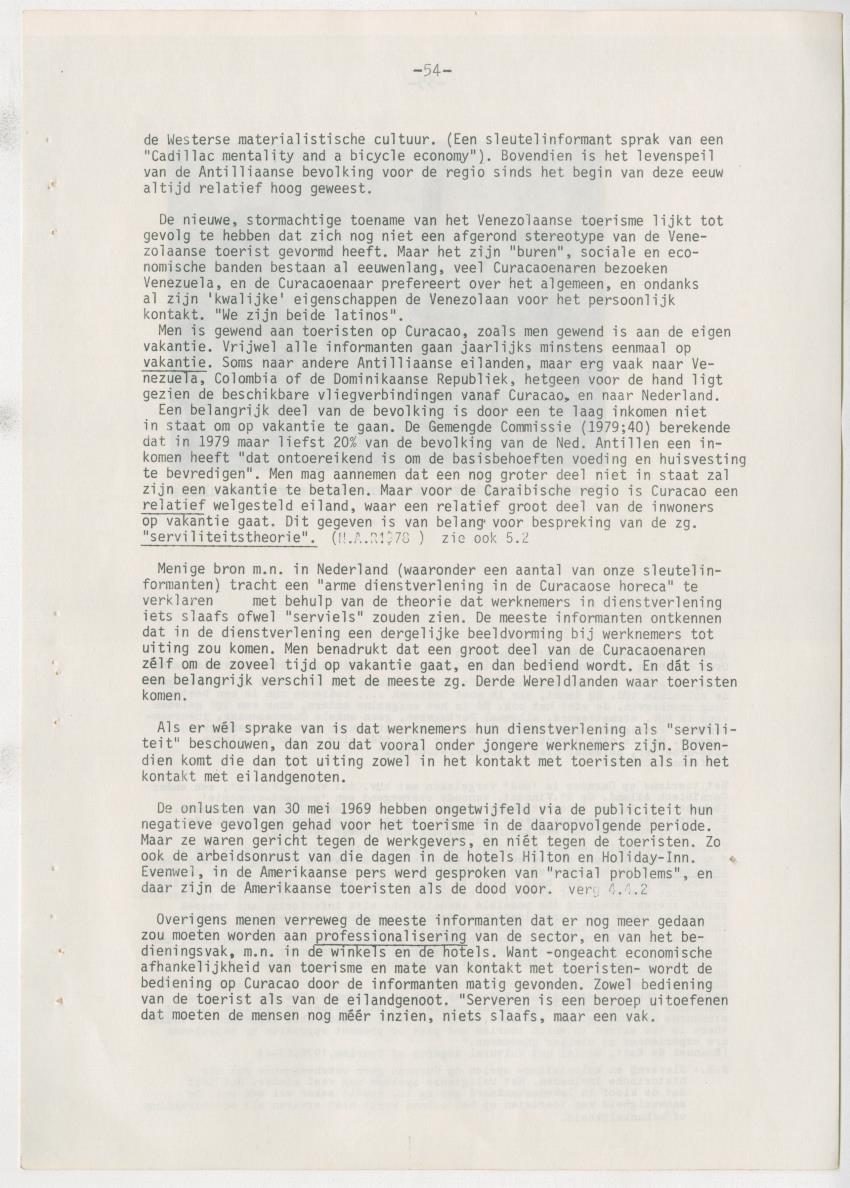 Z zon, zee, zand,........... en weerstand? - een studie naar de sociale implicaties van de toeristische-ontwikkelingen op Curacao - New Page