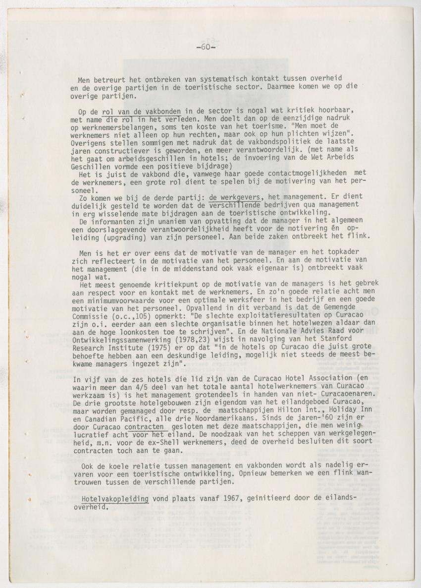 Z zon, zee, zand,........... en weerstand? - een studie naar de sociale implicaties van de toeristische-ontwikkelingen op Curacao - New Page