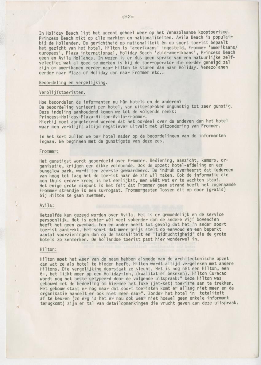 Z zon, zee, zand,........... en weerstand? - een studie naar de sociale implicaties van de toeristische-ontwikkelingen op Curacao - New Page