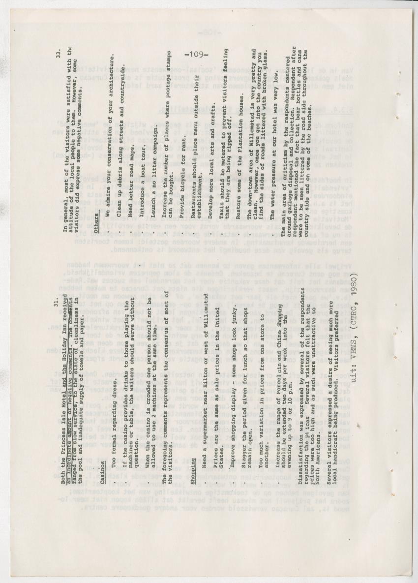 Z zon, zee, zand,........... en weerstand? - een studie naar de sociale implicaties van de toeristische-ontwikkelingen op Curacao - New Page